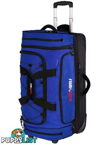 Black Wolf Bladerunner Rolling Travel Bag 80L + 20L - Blue - 1410-Blue