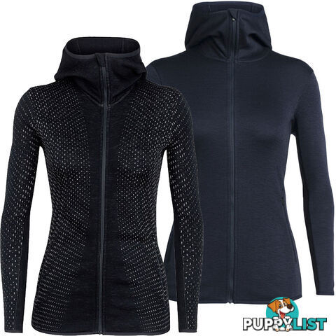 Icebreaker RealFleece Merino Elemental LS Zip Hood Womens Fleece Jacket - 105068