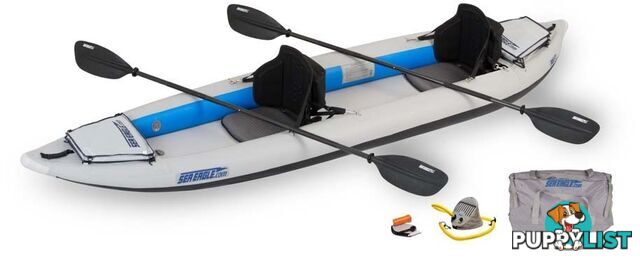 Sea Eagle 385FT FastTrack 2 Person Inflatable Kayak - Pro Package - 385FTK-P-T-P