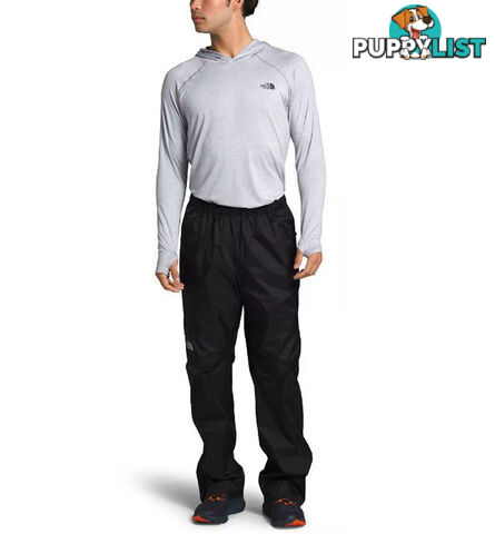 The North Face Venture 2 Mens Half Zip Waterproof Pants - TNF Black/TNF Black - XL - NF0A2VD4KX7R-X1L