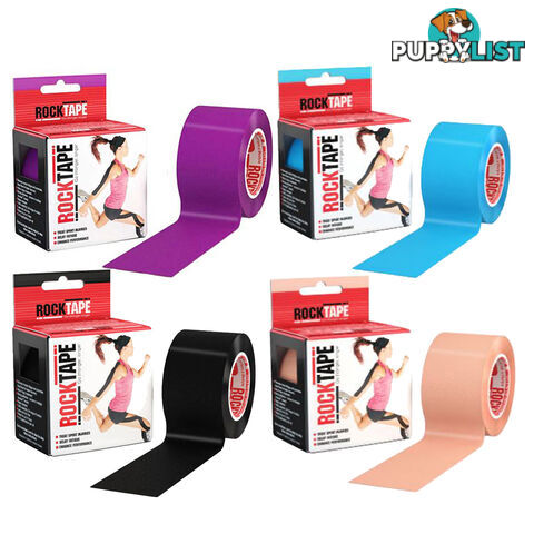 RockTape Width Kinesiology Tape Roll - 5cm x 5m - Rocktape5m