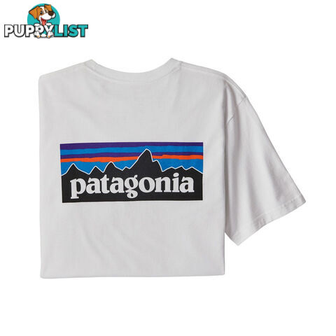 Patagonia P-6 Logo Responsibili-Tee Mens T-Shirt - White - XXL - 38504-WHI-XXL