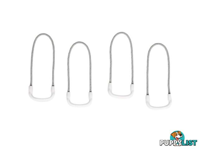 Eagle Creek Reflective Finger Loop Zipper Pull Set - White - EC0A2V78-White