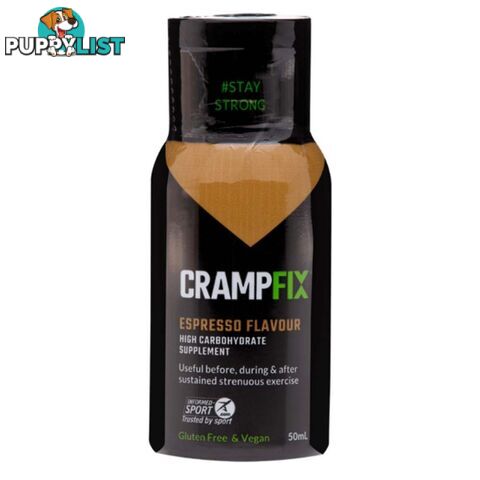 CrampFix Flip-Top Lid Squeeze Cramp Relief Bottle - 50ml - Espresso - CFXESP50