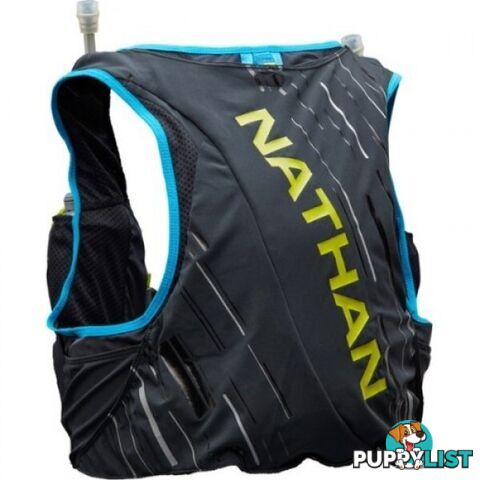 Nathan Pinnacle 4L Mens Hydration Vest - Black/FinishLime - M - NS40260-00022-33