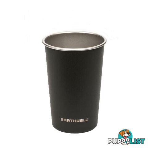 Earthwell Pint Cup 16oz/470ml - Volcanic Black - SP1610