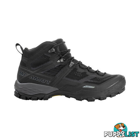 Mammut Ducan Mid GTX Mens Hiking Boots - Black/Dark Titanium - UK11.5 - 3030-03540-00288-1115