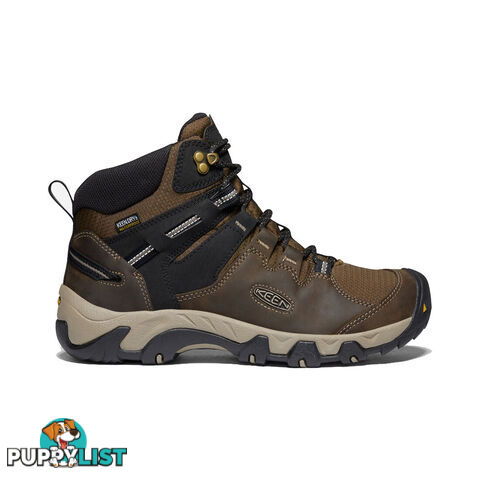 Keen Steens Leather WP Mens Waterproof Hiking Boots - Canteen Black - US 9 - 1022327-9