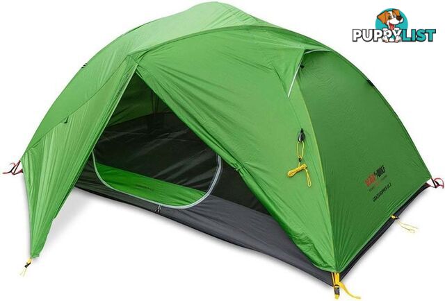 Black Wolf Grasshopper UL 2 Person Ultralight Hiking Tent - Green - 2890-GREEN