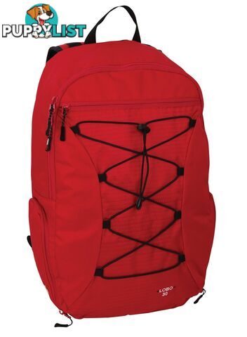 Black Wolf Lobo Everyday Daypack - True Red - W0113-TrueRed