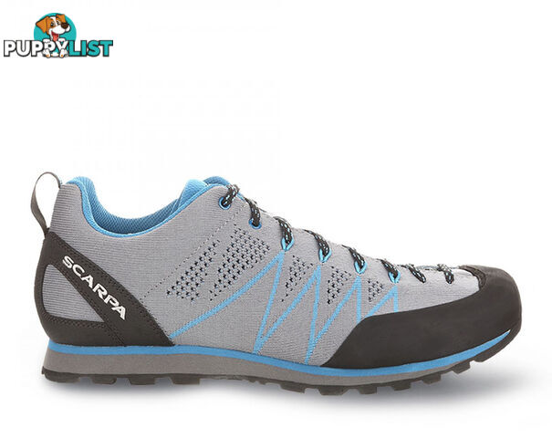 Scarpa Crux Air Mens Approach Shoes - Smoke/Lake Blue - US11.5 / EU45 - SCA10097-45