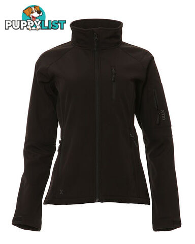 XTM Softshell Womens Windproof Jacket - Black - 14 - NL009-BLK-14