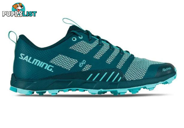 Salming OT Comp Womens Trail Running Shoes - Deep Teal/Aruba Blue - US7.5 - 1289054-6870-3823