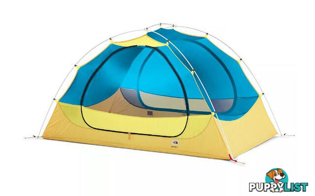 The North Face Eco Trail 2 Person 3 Season Hiking Tent - Stinger Yellow/Meridian Blue - NF0A3S73PM2