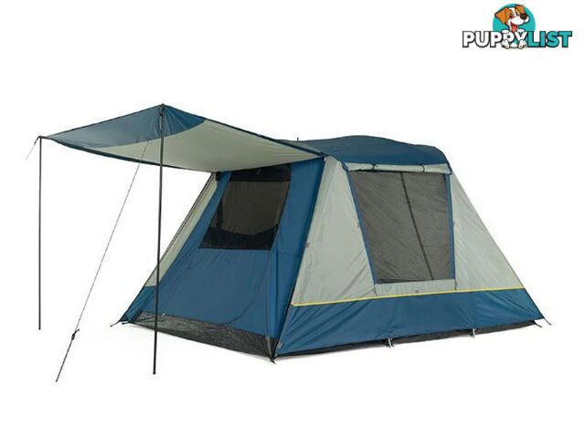 OZtrail Family 4 Plus 4-Person Dome Tent - Blue/Grey - DTE-FA04P-E