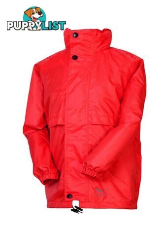 Rainbird Childrens Stowaway Waterproof Packable Rain Jacket - Red - S - K8004-7-RD-S