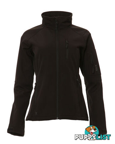 XTM Softshell Womens Windproof Jacket - Black - 12 - NL009-BLK-12