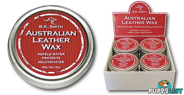 BK Smith Australian Leather Wax - 85g - BKLEATHERWAX