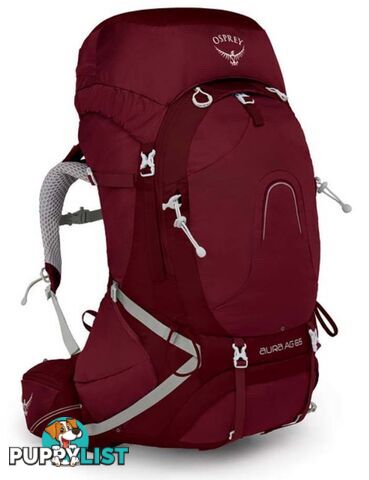 Osprey Aura AG 65L Womens Hiking Backpack - Gamma Red-S - OSP0717-GammaRed-S