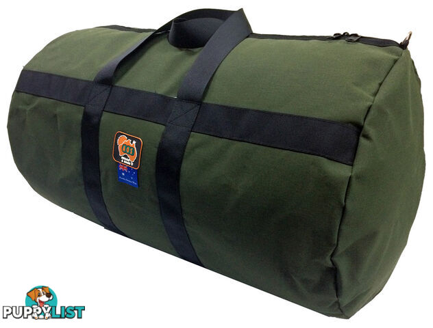 AOS Canvas Duffle / Sports Carry Bag - Green - BSPORT