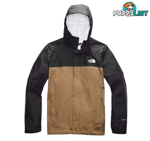 The North Face Venture 2 Mens Waterproof Jacket - Utility Brown/TNF Black - S - NF0A2VD3YW2-R0S