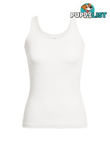 Icebreaker Siren Womens Merino Tank Top - Snow - XL - 103213101XL