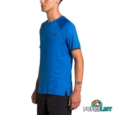 The North Face Hyperlayer FD SS Mens Performance T-Shirt - Bomber Blue Heather - L - NF0A48UGEKV-W0L