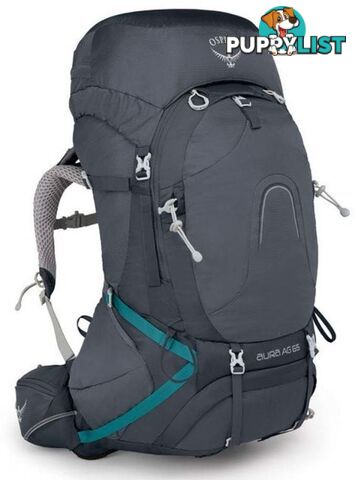 Osprey Aura AG 65L Womens Hiking Backpack - Vestal Grey-M - OSP0717-VestalGre-M