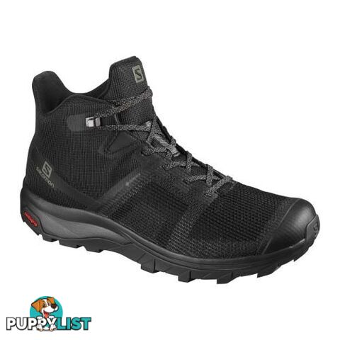 Salomon Outline Prism Mid GTX Mens Hiking Shoes - Black/Black - 13US - 411200-125