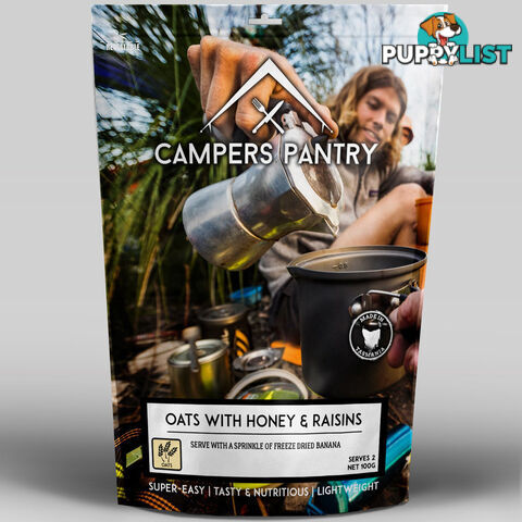 Campers Pantry Oats with Honey & Raisins - 2 Serves - CPHRP10018