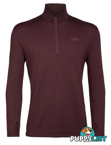 Icebreaker Merino Original LS Half Zip Mens Pullover Top - Redwood - XL - 100871632XL