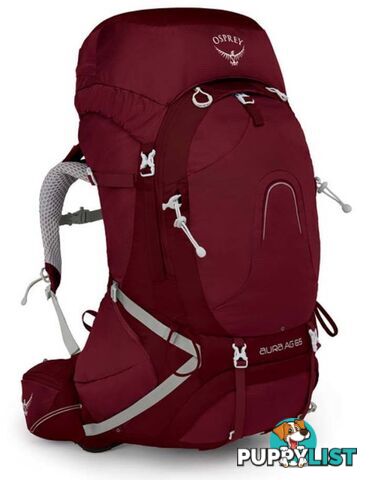 Osprey Aura AG 65L Womens Hiking Backpack - Gamma Red - OSP0717-GammaRed