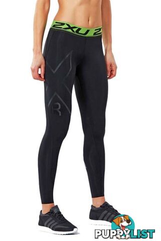 2XU Womens Refresh Recovery Tights - Black/Nero - S - WA4420b-BLK-NRO-S