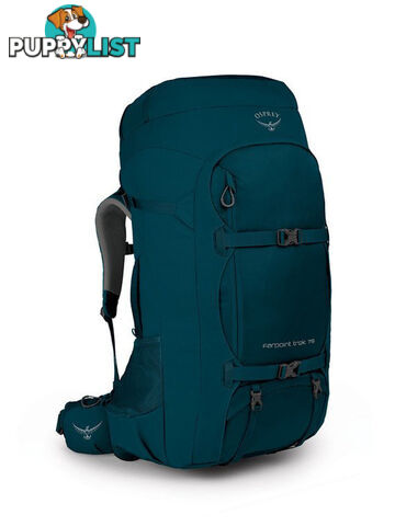 Osprey Farpoint Trek 75L Mens Travel Backpack - Petrol Blue - OSP0835-PetrolBlu