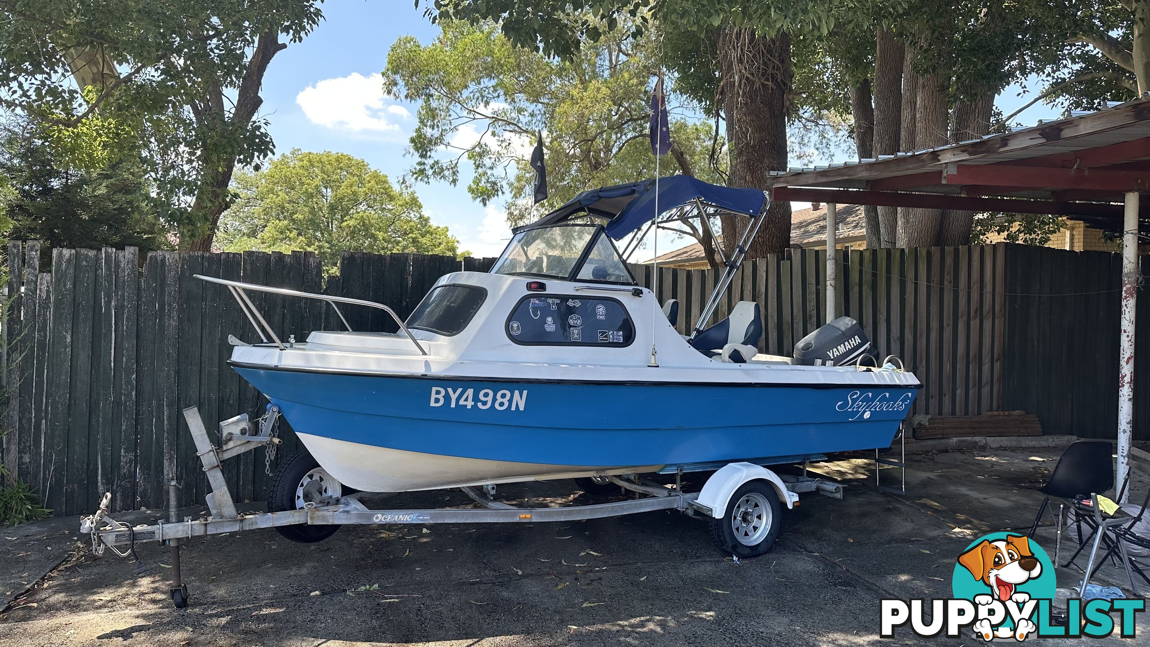 Boat and trailer both registered