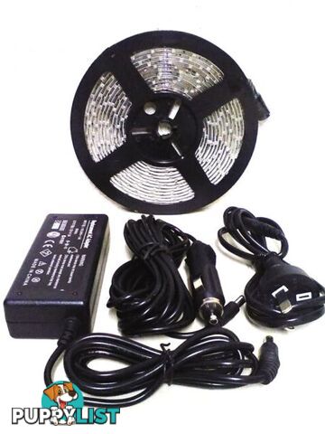 LED STRIP LIGHTS WHITE 5 METRE ROLLS 300 LED'S