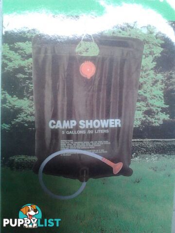 NEW!! 20LT SOLAR CAMP/SURF SHOWERS-NON TOXIC PVC BAG-NEW