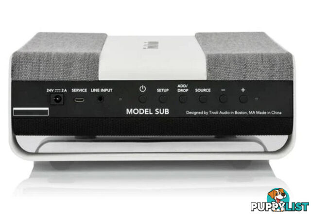 Tivoli Audio Model Sub in White & Gray