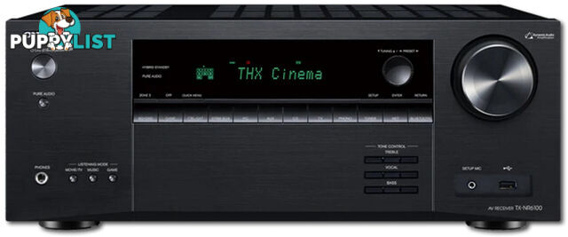 Onkyo - TX-NR6100 7.2-Channel THX Certified AV Receiver