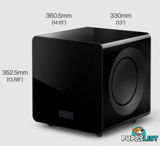 KEF KC92 Dual 9" Subwoofer in Black