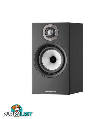 B&W 607 S3 Bookshelf Speaker (Pair) - Matte Black