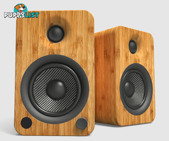 Kanto Audio YU4 Active Speakers in Bamboo