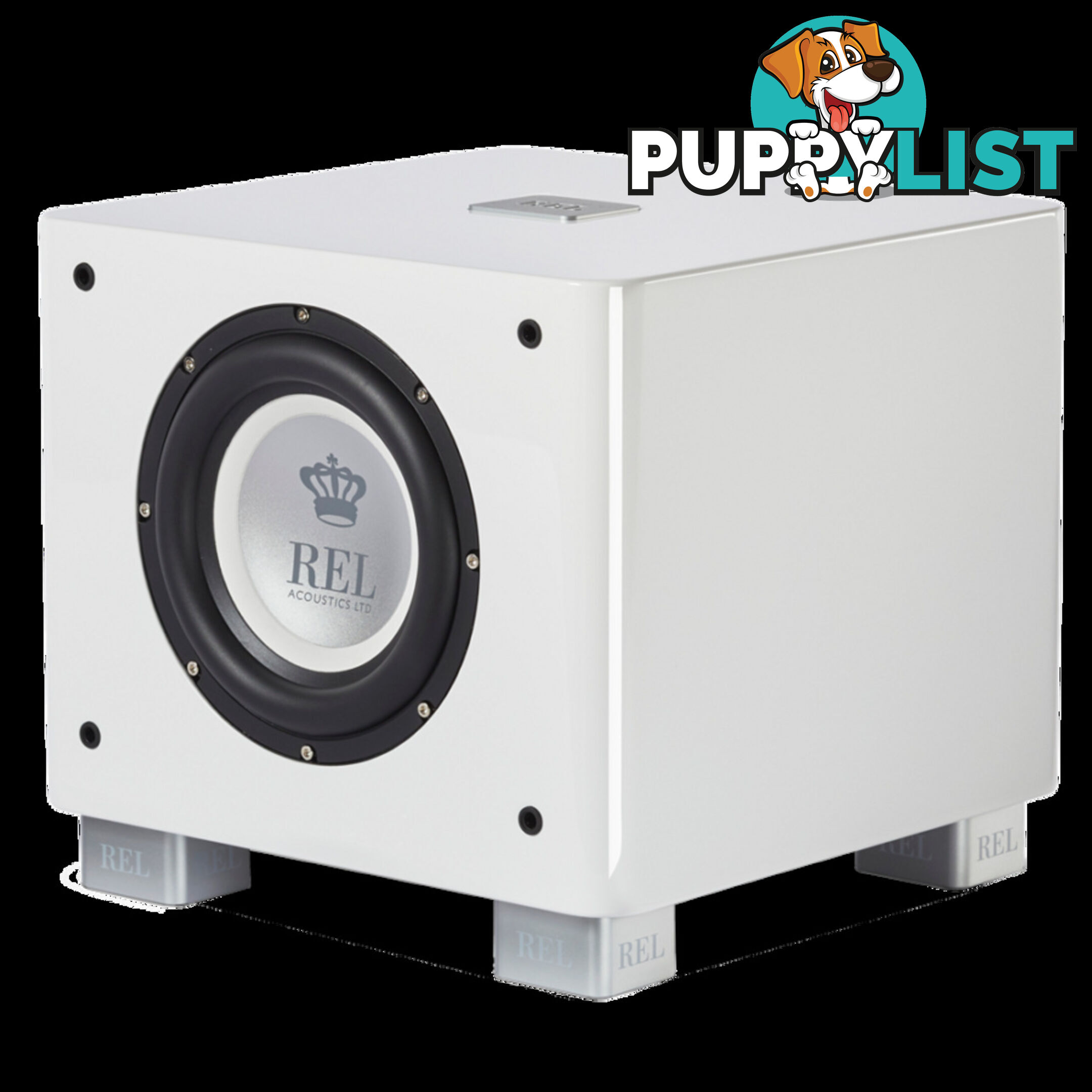 REL T/7x Subwoofer (High Gloss White)