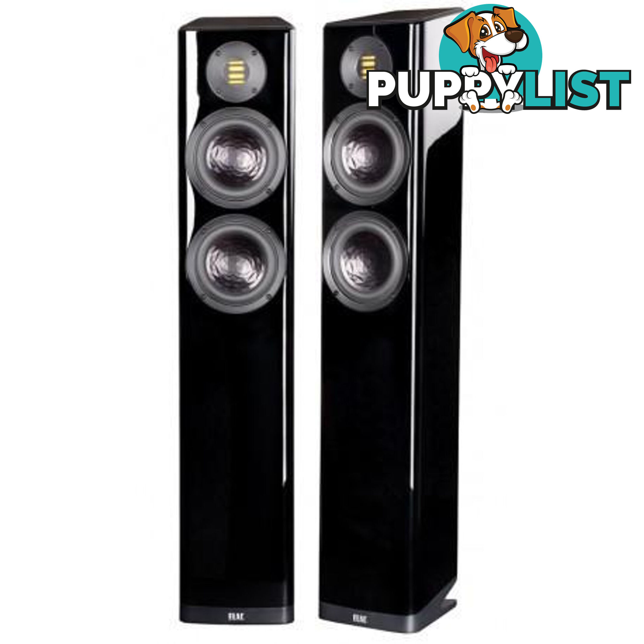 Elac Vela FS 407 Floorstanding Speakers - Gloss Black