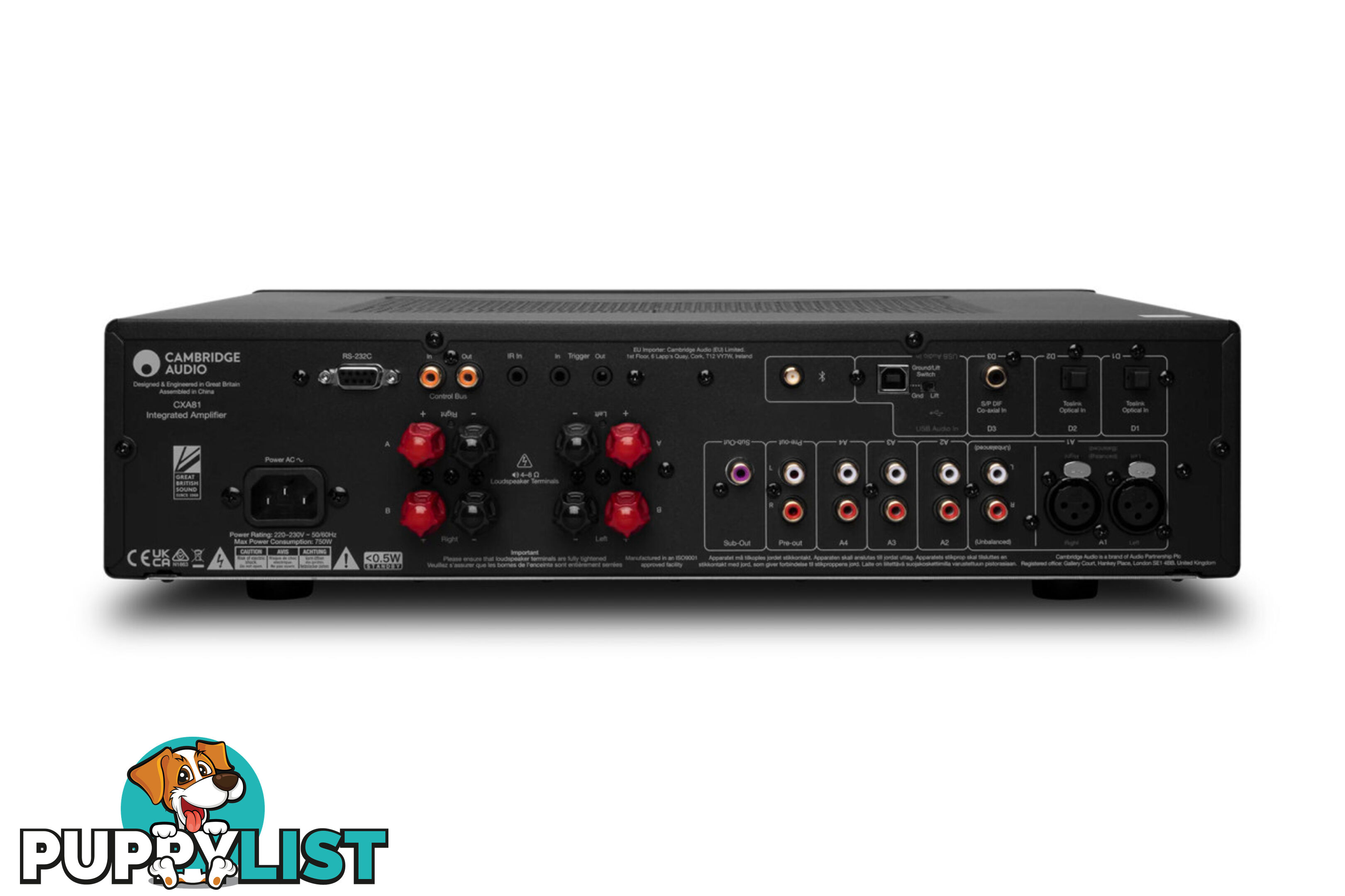 Cambridge Audio CXA61 Amplifier - Black Edition