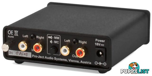 Project Phono Box Phono Preamplifier Black