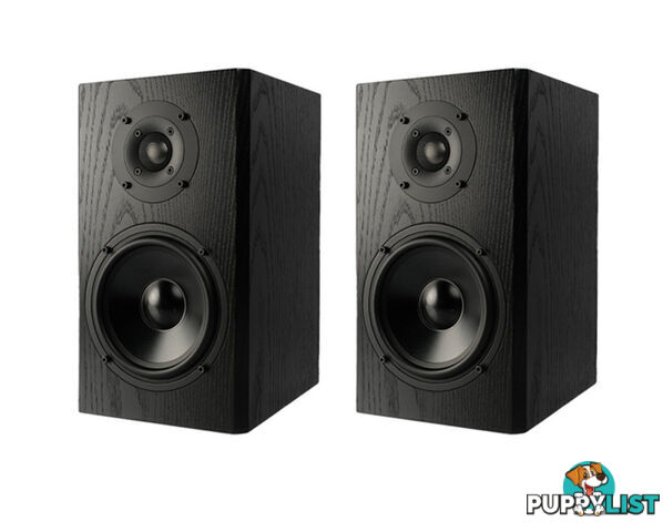 KLH Kendall 2B Bookshelf Speakers in Black Oak (Pair)