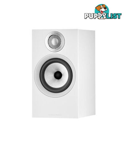 B&W 606 S3 Bookshelf Speaker (Pair) - Matte White