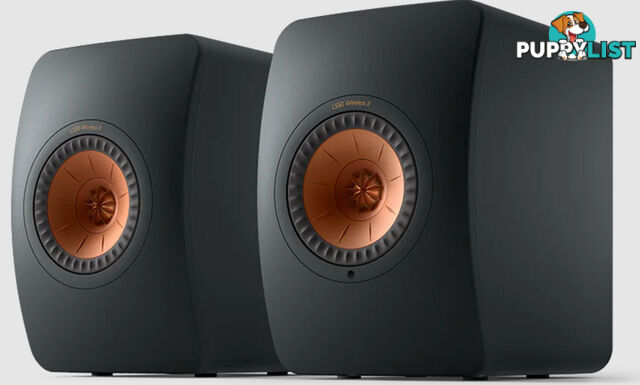 KEF LS50 Wireless II Speakers in Carbon Black (pair)