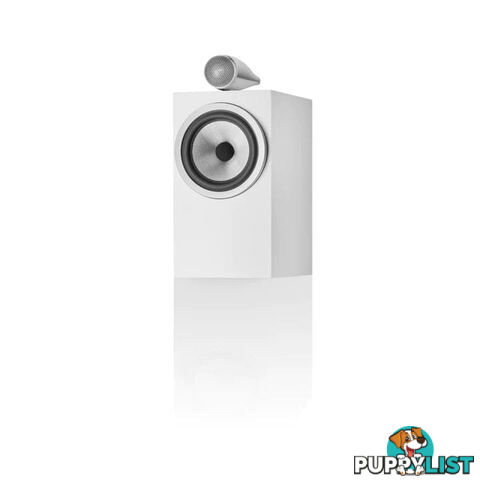 B&W 705 S3 Bookshelf Speakers in White